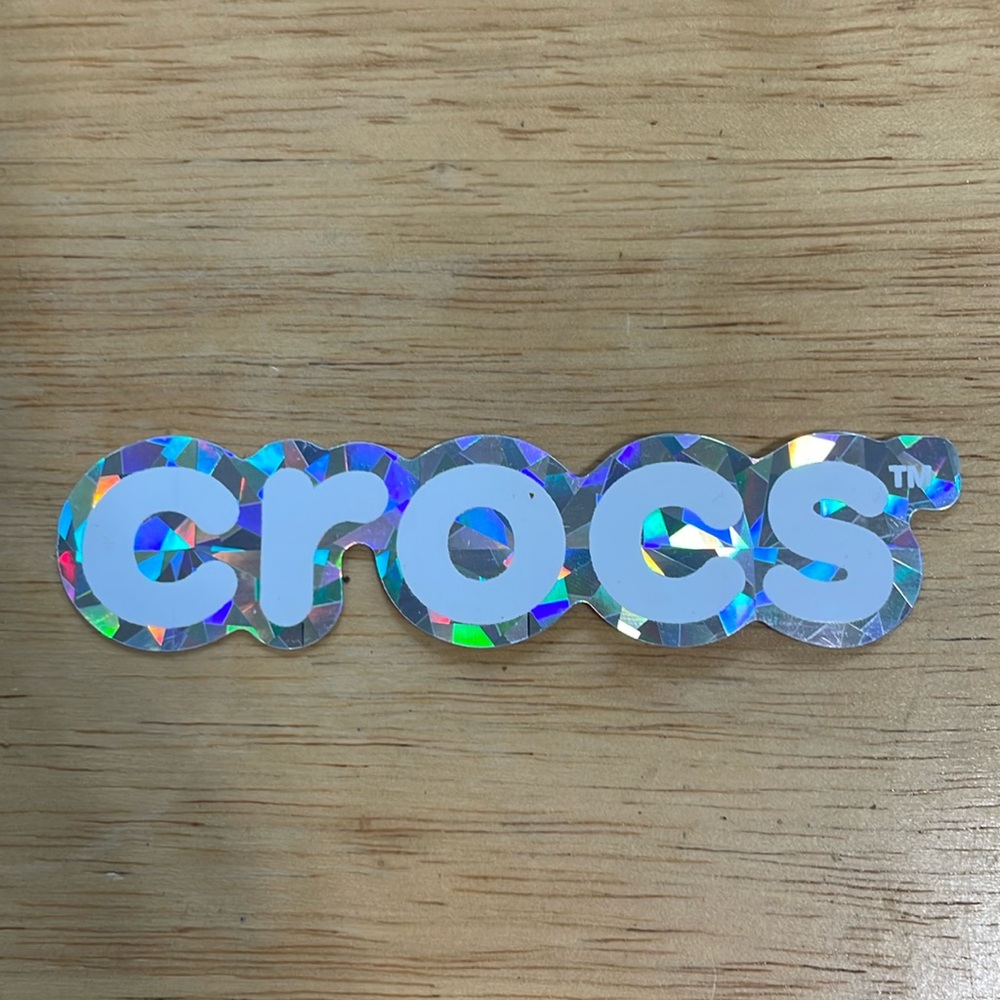 Crocs holographic sticker